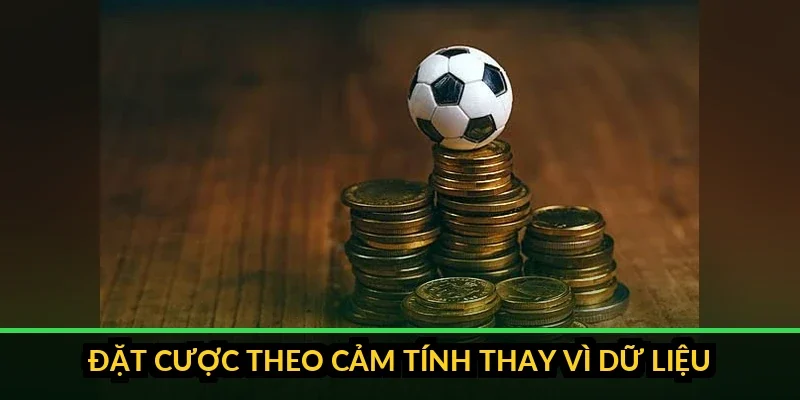Người chơi cầm điện thoại đặt cược trong khi xem bóng đá, minh họa quyết định cảm tính