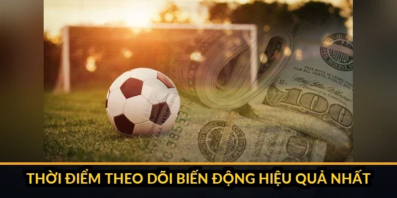 Biểu đồ đường thể hiện biến động tỷ lệ kèo từ lúc mở đến giờ bóng lăn